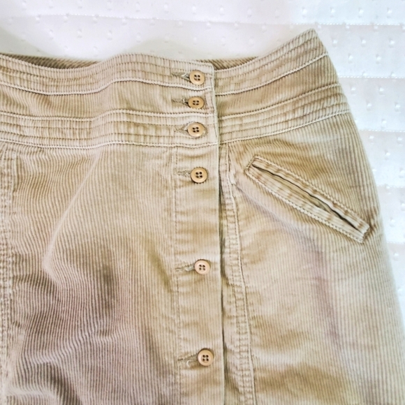 B Moss Button Down Corduroy Skirt Sz 2 - Picture 7 of 10